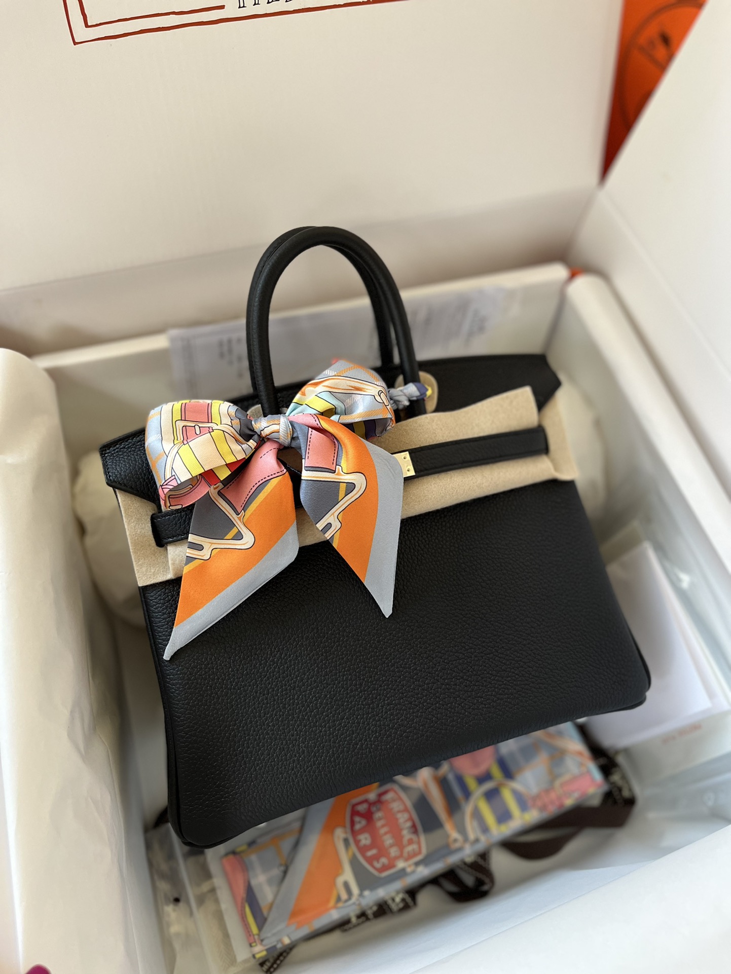 에르메스 버킨백25 블랙 은장